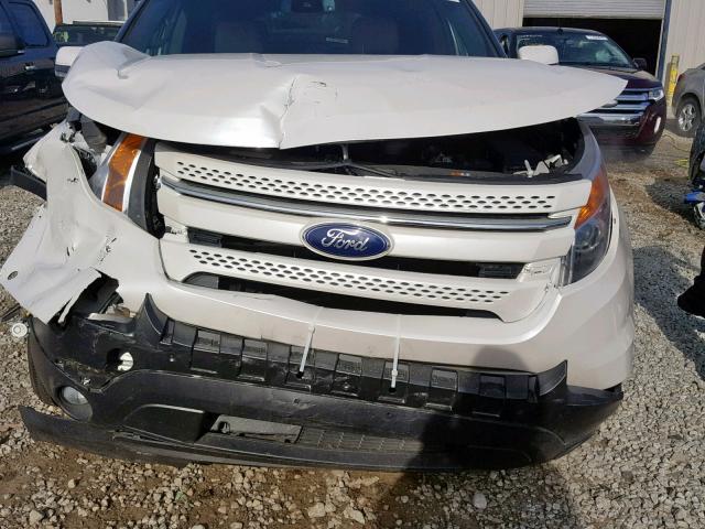 1FM5K7F82FGA31574 - 2015 FORD EXPLORER L WHITE photo 9