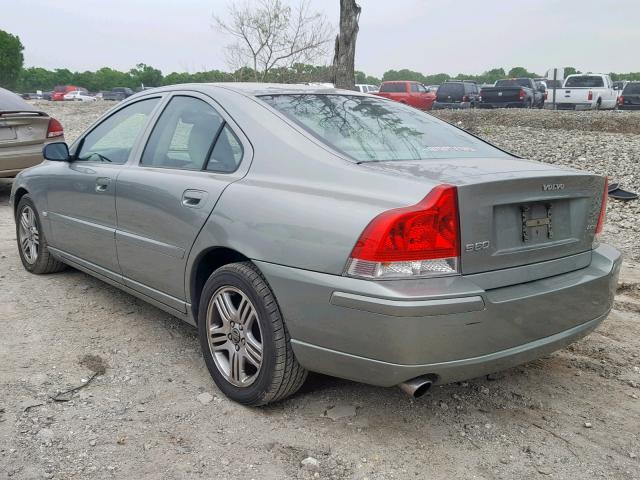 YV1RS592562557691 - 2006 VOLVO S60 2.5T GREEN photo 3