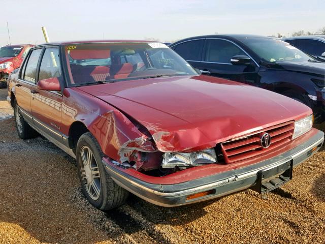 1G2HX54C8M1246718 - 1991 PONTIAC BONNEVILLE BURGUNDY photo 1