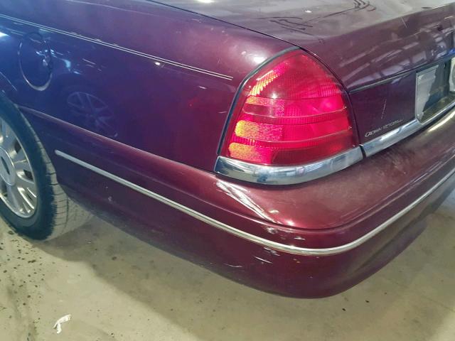 2FAFP74W84X115813 - 2004 FORD CROWN VICT MAROON photo 9