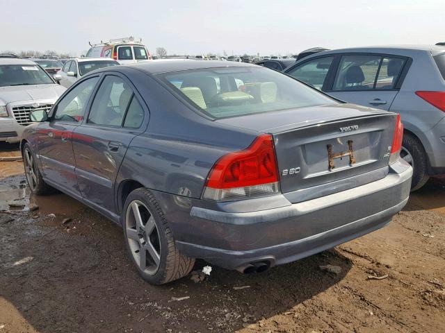 YV1RH52Y742354411 - 2004 VOLVO S60 R GRAY photo 3