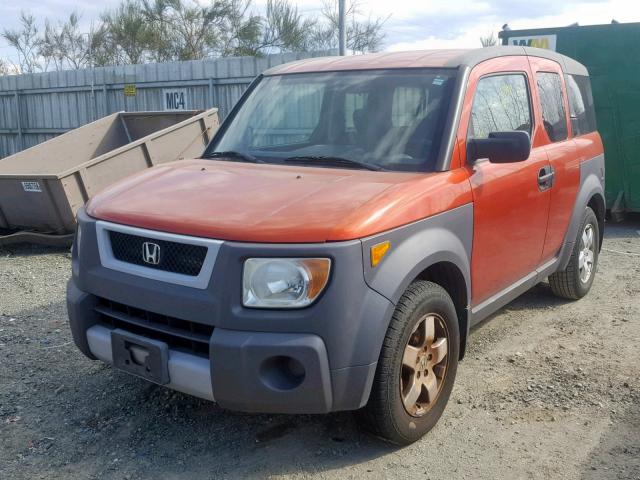 5J6YH18684L009943 - 2004 HONDA ELEMENT EX ORANGE photo 2