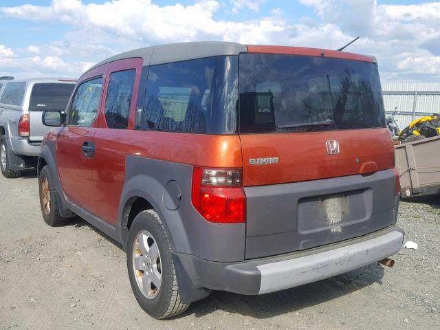 5J6YH18684L009943 - 2004 HONDA ELEMENT EX ORANGE photo 3