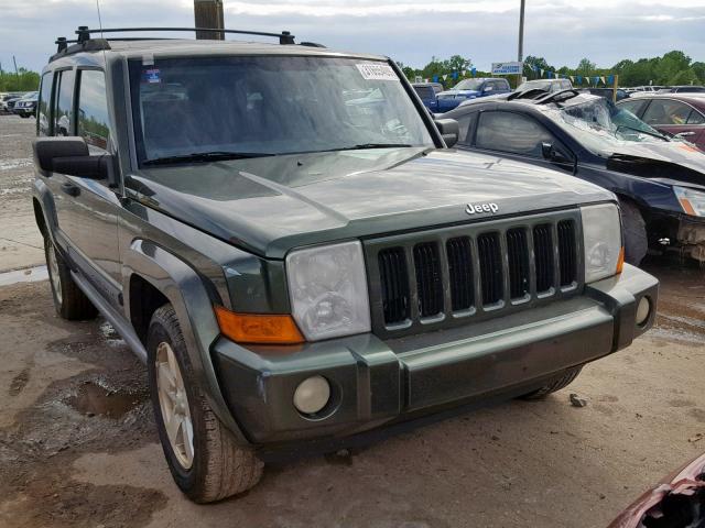 1J8HG48KX6C297581 - 2006 JEEP COMMANDER GREEN photo 1