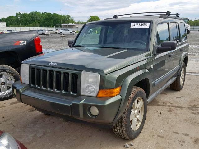 1J8HG48KX6C297581 - 2006 JEEP COMMANDER GREEN photo 2