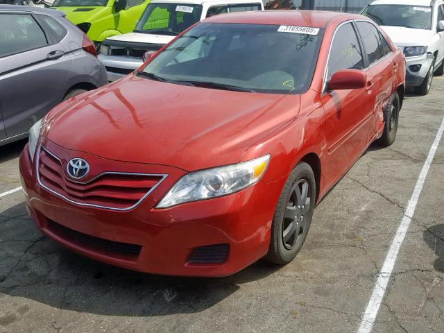 4T4BF3EK1BR088380 - 2011 TOYOTA CAMRY BASE RED photo 2