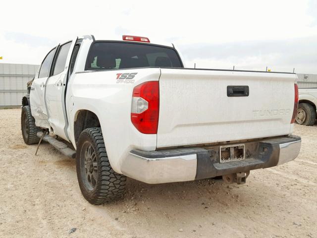 5TFEY5F15EX160112 - 2014 TOYOTA TUNDRA CRE WHITE photo 3