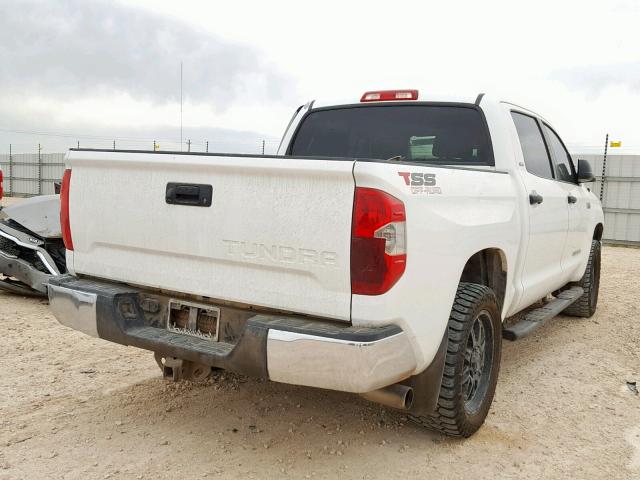 5TFEY5F15EX160112 - 2014 TOYOTA TUNDRA CRE WHITE photo 4