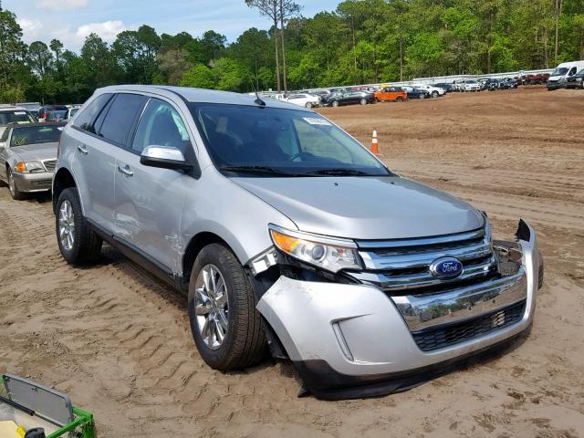 2FMDK3JC2DBB89403 - 2013 FORD EDGE SEL SILVER photo 1