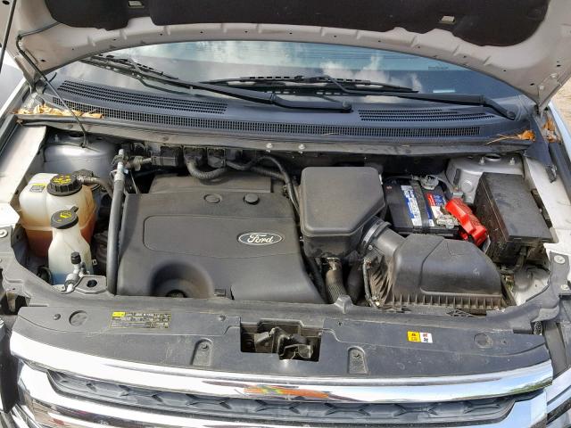 2FMDK3JC2DBB89403 - 2013 FORD EDGE SEL SILVER photo 7