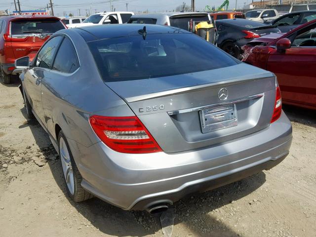 WDDGJ4HB8DG097881 - 2013 MERCEDES-BENZ C 250 GRAY photo 3