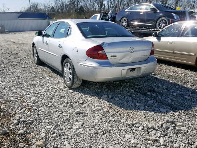 2G4WC532151320348 - 2005 BUICK LACROSSE C SILVER photo 3