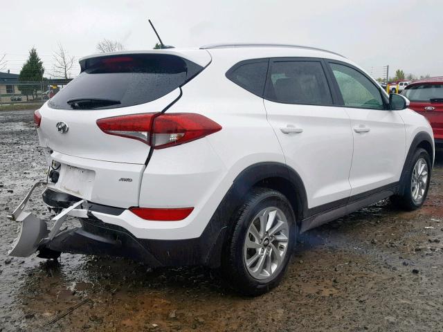 KM8J3CA48GU201190 - 2016 HYUNDAI TUCSON LIM WHITE photo 4