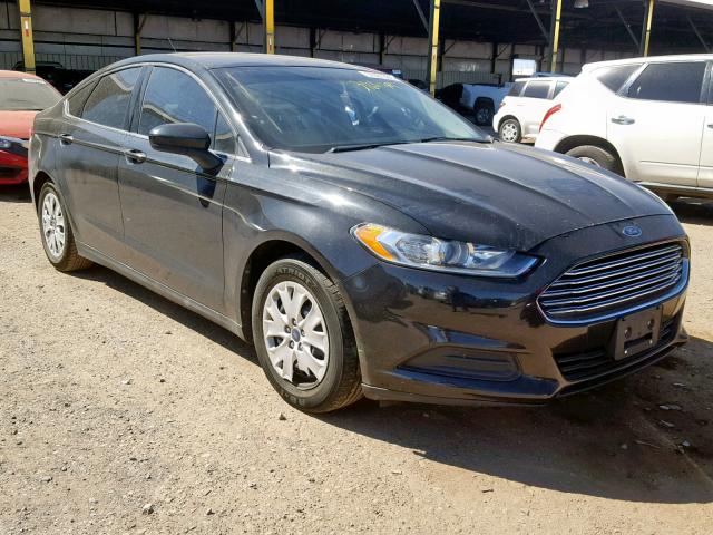 3FA6P0G79DR234948 - 2013 FORD FUSION S BLACK photo 1