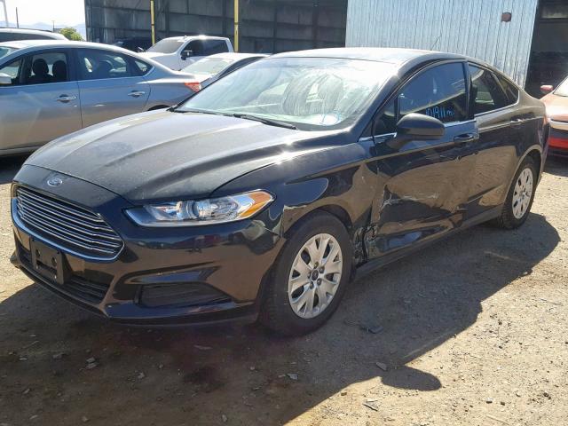 3FA6P0G79DR234948 - 2013 FORD FUSION S BLACK photo 2