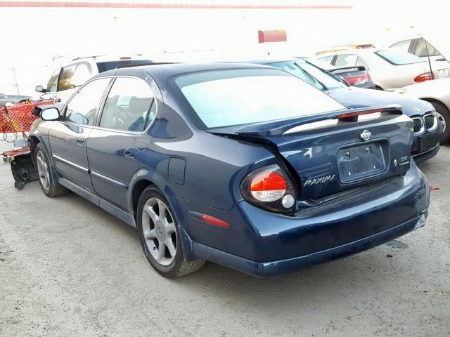 JN1CA31A31T305000 - 2001 NISSAN MAXIMA GXE BLUE photo 3