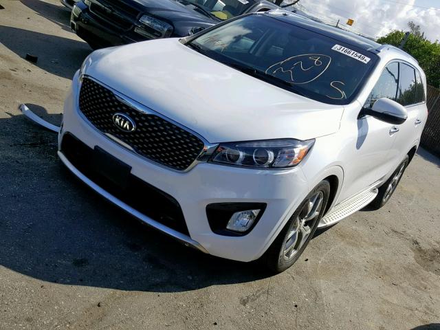 5XYPKDA57GG099804 - 2016 KIA SORENTO SX WHITE photo 2