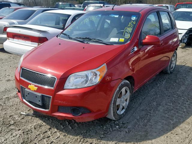 KL1TD6DE4BB158107 - 2011 CHEVROLET AVEO LS RED photo 2