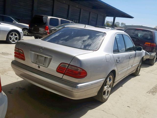 WDBJF65J92B454325 - 2002 MERCEDES-BENZ E 320 SILVER photo 4