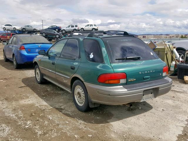 JF1GF4857XH801353 - 1999 SUBARU IMPREZA OU GREEN photo 3