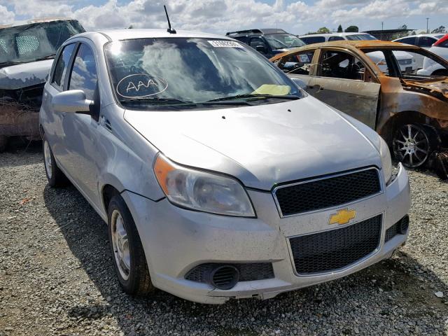 KL1TD66E79B613281 - 2009 CHEVROLET AVEO LS SILVER photo 1