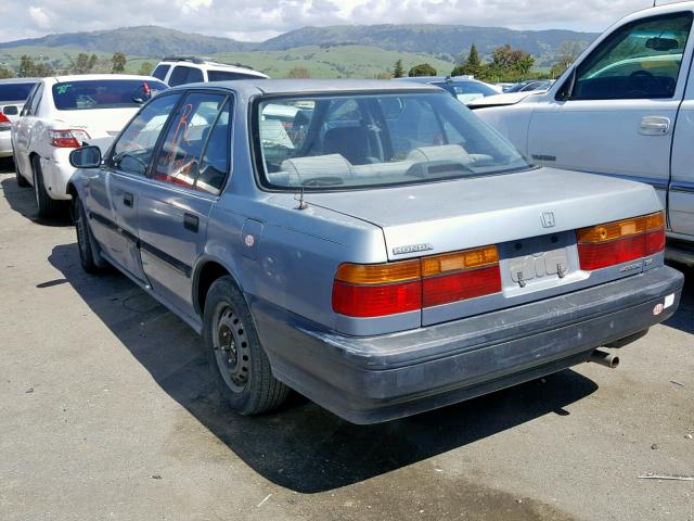 1HGCB7547MA186293 - 1991 HONDA ACCORD DX BLUE photo 3