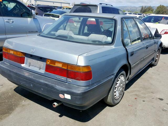 1HGCB7547MA186293 - 1991 HONDA ACCORD DX BLUE photo 4