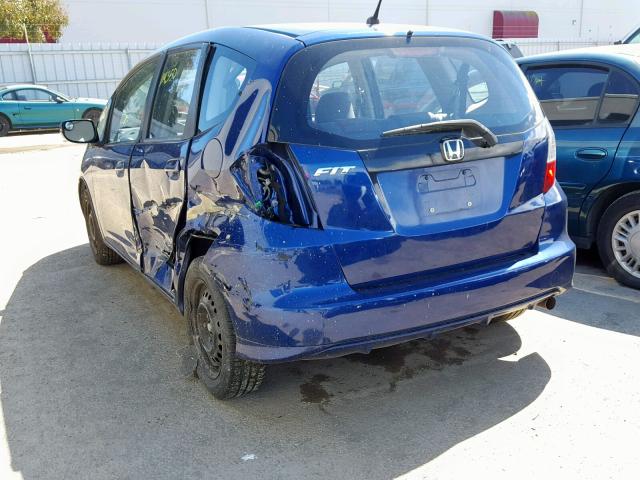 JHMGE8H36CC024902 - 2012 HONDA FIT BLUE photo 3