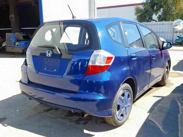 JHMGE8H36CC024902 - 2012 HONDA FIT BLUE photo 4