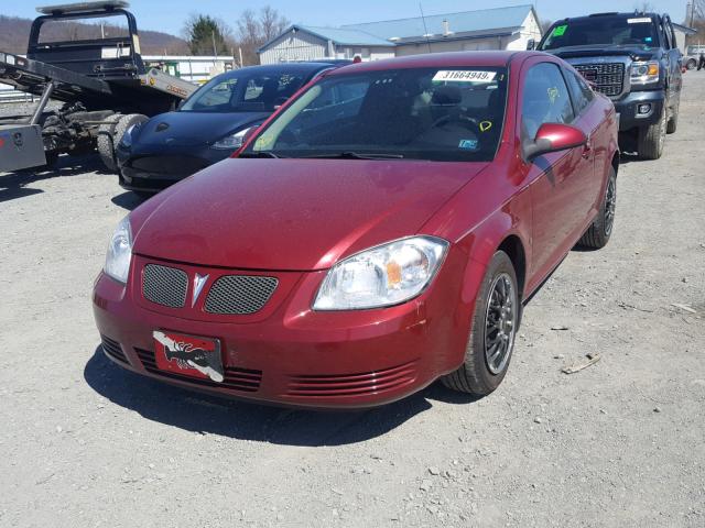 1G2AS18H697134213 - 2009 PONTIAC G5 MAROON photo 2