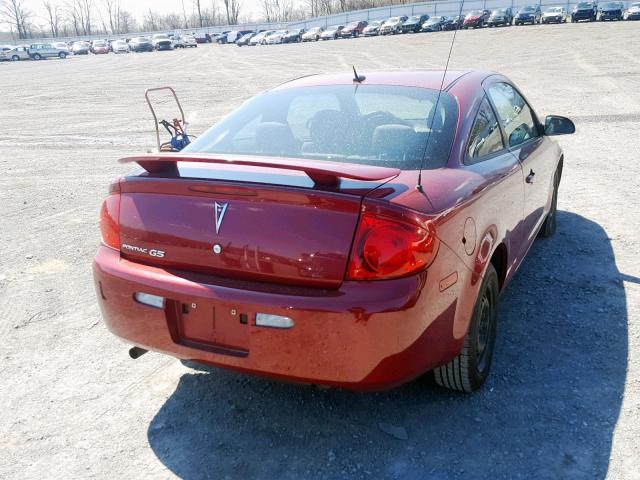 1G2AS18H697134213 - 2009 PONTIAC G5 MAROON photo 4