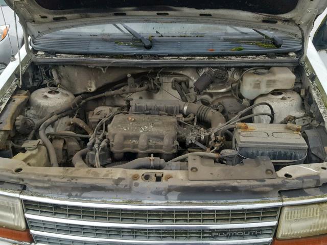 2P4GH2538MR226428 - 1991 PLYMOUTH VOYAGER WHITE photo 7