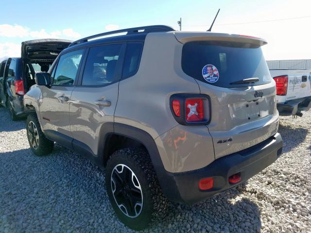 ZACCJBCTXGPE21532 - 2016 JEEP RENEGADE TRAILHAWK  photo 3