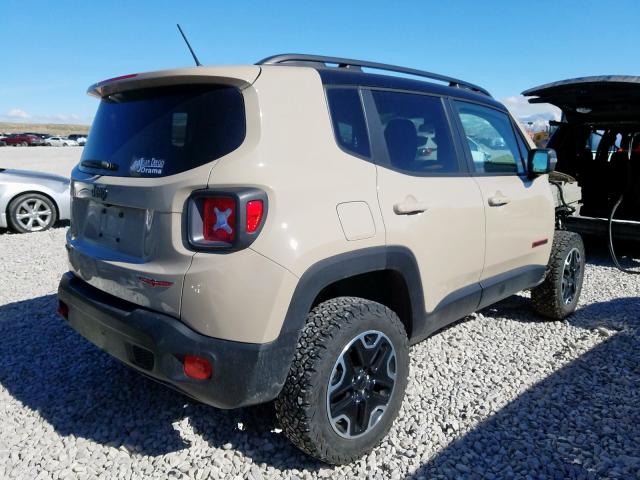 ZACCJBCTXGPE21532 - 2016 JEEP RENEGADE TRAILHAWK  photo 4