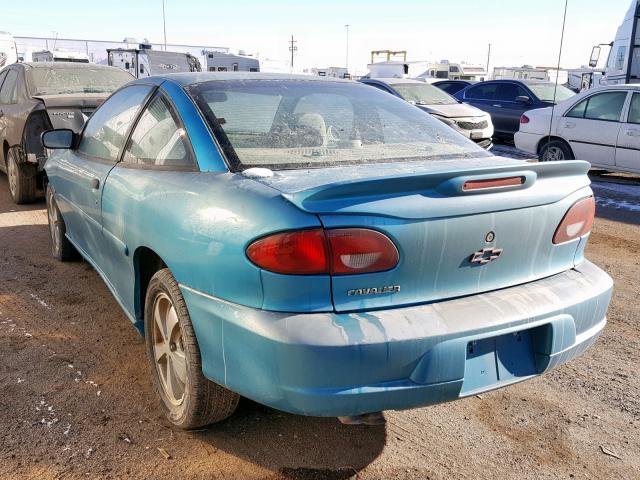 1G1JF12T5Y7242231 - 2000 CHEVROLET CAVALIER Z TURQUOISE photo 3