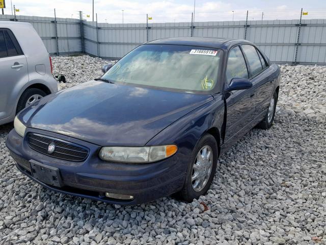 2G4WB55K321297411 - 2002 BUICK REGAL LS BLUE photo 2