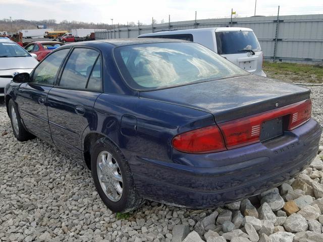 2G4WB55K321297411 - 2002 BUICK REGAL LS BLUE photo 3