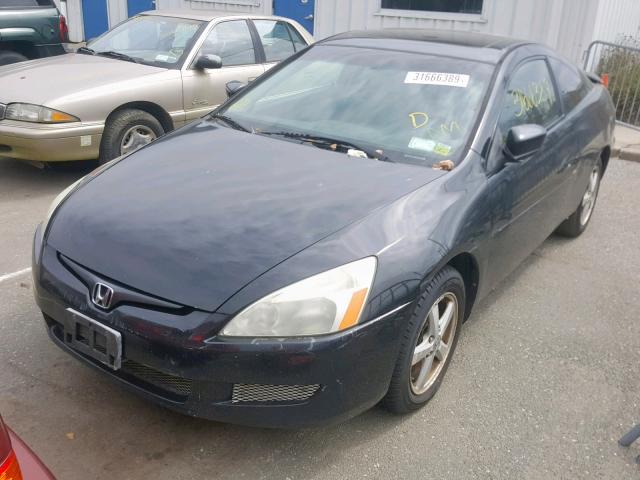 1HGCM72624A003219 - 2004 HONDA ACCORD EX BLACK photo 2