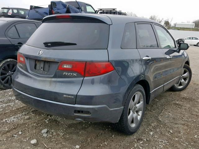 5J8TB18547A010002 - 2007 ACURA RDX TECHNO GRAY photo 4