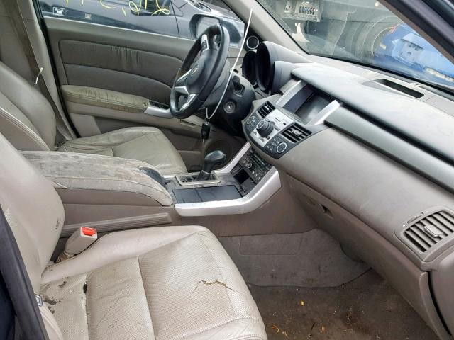 5J8TB18547A010002 - 2007 ACURA RDX TECHNO GRAY photo 5