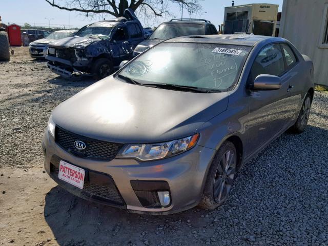 KNAFW6A32C5642227 - 2012 KIA FORTE SX GRAY photo 2