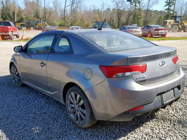 KNAFW6A32C5642227 - 2012 KIA FORTE SX GRAY photo 3