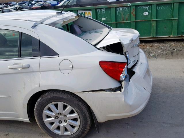 1C3LC46J98N204245 - 2008 CHRYSLER SEBRING LX WHITE photo 9