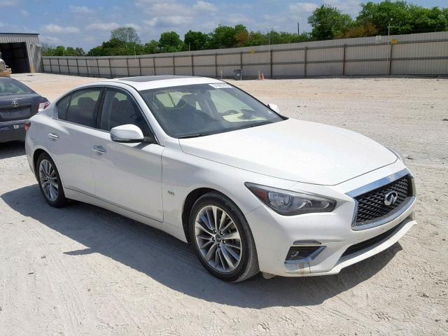 JN1EV7AP2JM361898 - 2018 INFINITI Q50 LUXE WHITE photo 1