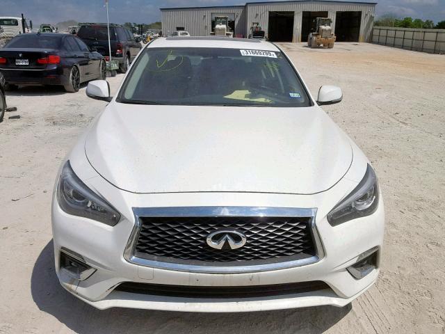 JN1EV7AP2JM361898 - 2018 INFINITI Q50 LUXE WHITE photo 9