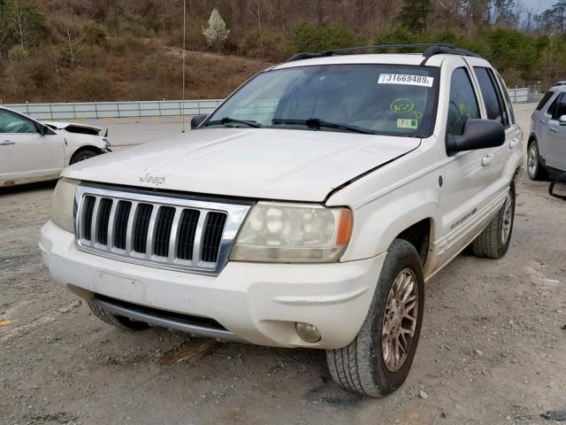 1J4GW58N84C370430 - 2004 JEEP GRAND CHER WHITE photo 2