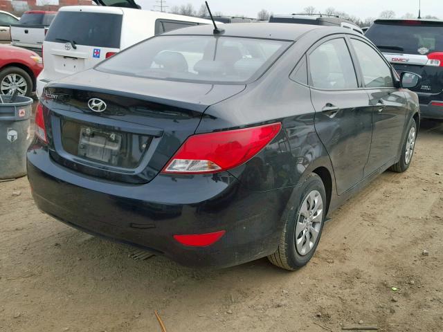 KMHCT4AE1GU947925 - 2016 HYUNDAI ACCENT SE BLACK photo 4