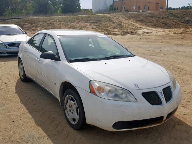 1G2ZF58B574260538 - 2007 PONTIAC G6 VALUE L WHITE photo 1