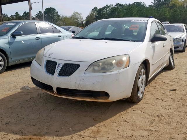 1G2ZF58B574260538 - 2007 PONTIAC G6 VALUE L WHITE photo 2