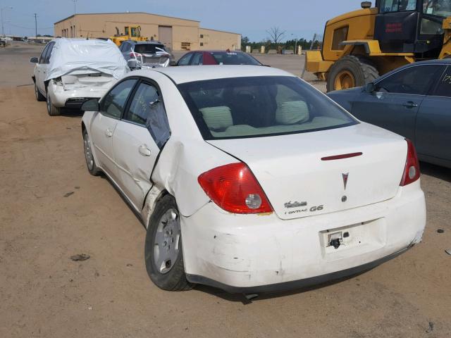 1G2ZF58B574260538 - 2007 PONTIAC G6 VALUE L WHITE photo 3